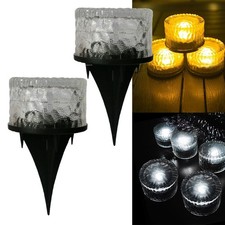 Lumières solaires en verre étanche pour jardin pelouse terrasse passerelle éc