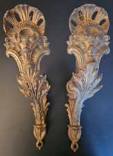 XIXe Paire Supports Tringle À