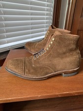ORIG BOX & BAGS | ALDEN 10D SNUFF SUEDE JUMPER BOOTS COMMANDO SOLE 10 D