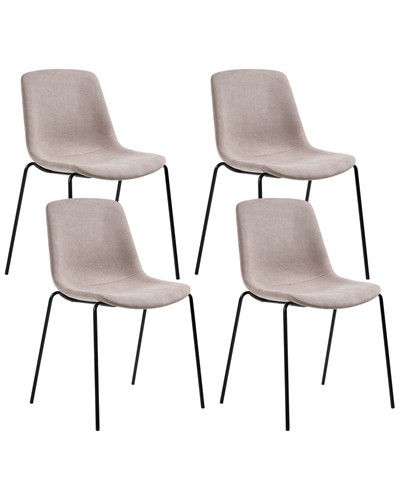 Lot chaises tissu avec - 4,