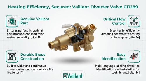 Vaillant diverter valve 011289 - vaillant,