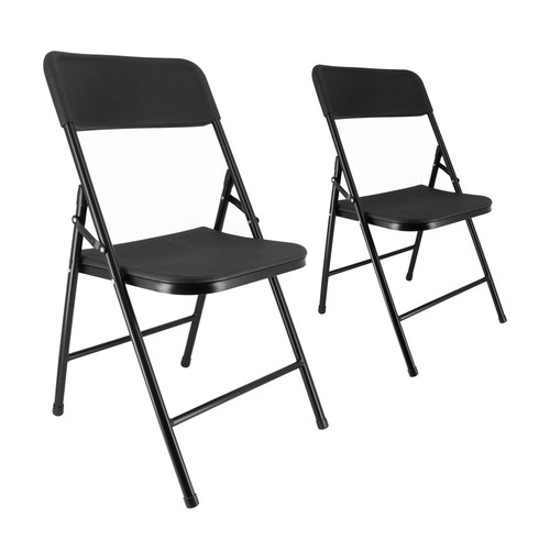 Chaises pliantes noires lot - chaises,