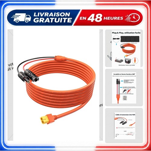 Câble extension solaire mc4 - extension,