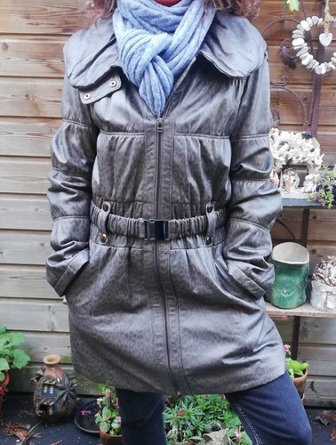 Manteau cuir gris - en, giovanni