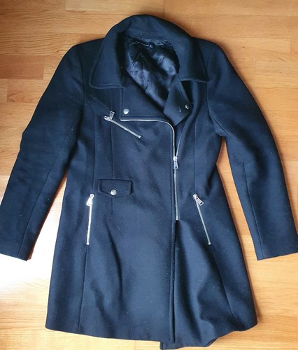 Manteau noir zara taille - manteau, m