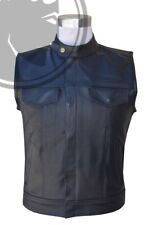 GILET BOLERO CUIR BIKER POUR