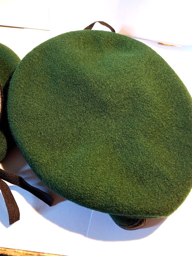 Beret vert militaire - en, laine