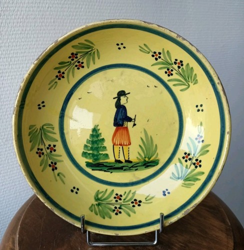 Quimper breton assiette - breton, en