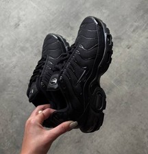 Nike Air Max Plus OG Baskets pour Homme - Noir/Bleu Ciel/Chamois, EU 43