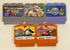 5 VTech V.Smile Pocket Game Cartridges Zayzoo Cars Bob the Builder Kung Fu Panda