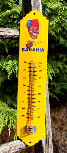 Ancien thermomètre émaillé