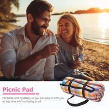 Tapis Sol Camping Plaid Pique