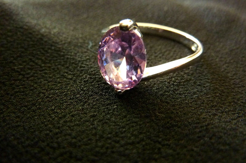 Bague argent massif - en,