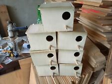 7 nids perruches ondulee nichoir oiseaux en bois