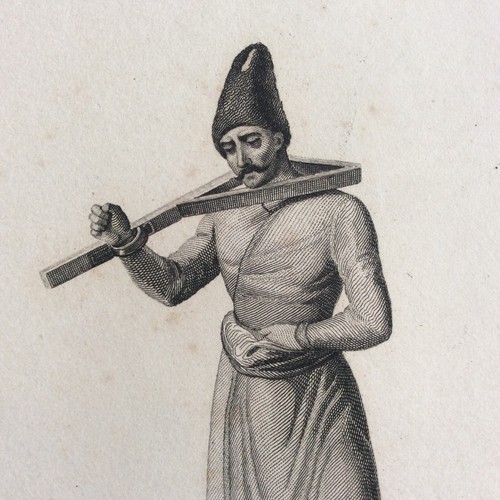 Gravure ancienne 1841 perse - gravure,