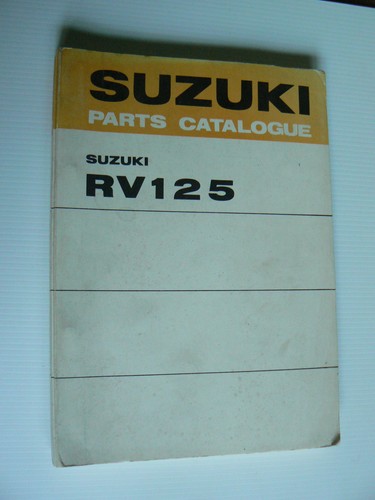 Parts catalogue suzuki rv - parts,
