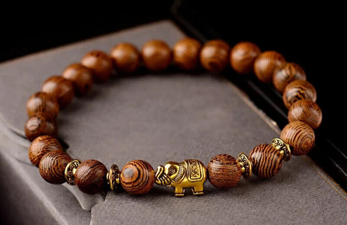 Bracelet perles bois et - bracelet,
