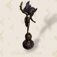 ✨? Bronze Angel Sculpture - On Sphere & Marble Base ?✨ »