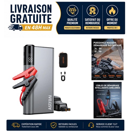 Booster batterie voiture 8000a - booster,