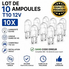 10x Ampoule LED T10 W5W Canbus