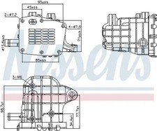 Refroidisseur de gaz d'échappement Acier 989481 NISSENS pour CITROËN FORD DS