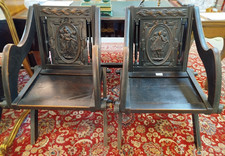 Paire FAUTEUILS NEOGOTHIQUE