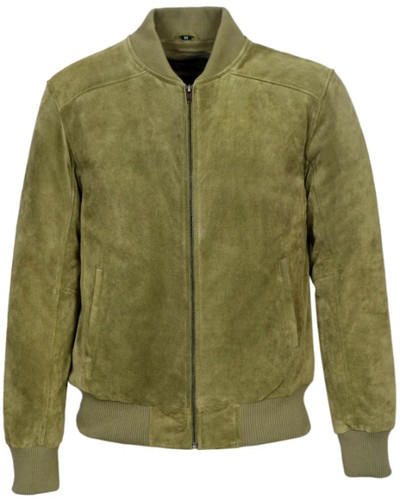 Nouveau veste bomber cuir - en,