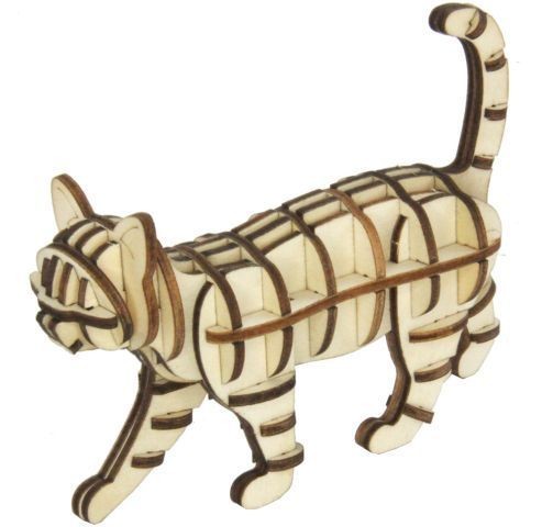 Puzzle bois chat - puzzle,