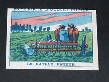 1930 CHROME CHOCOLATE PUPIER SERIES 4 WORKS CAMPAIGN AGRICULTURE RATE FANEUR