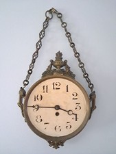 Antique Louis XVI Style Bronze And Brass Clock Functional!!! RARE Coin