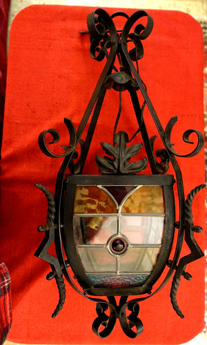 Suspension art deco fer forgé - suspension,