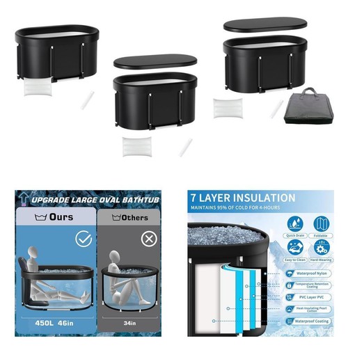 Baignoire glace bain chaud - baignoire,