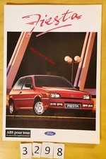 FORD FIESTA CLX/ GHIA/ S/ SX/ XR2i Prospectus Suisse Fr 42 pages 12/1992