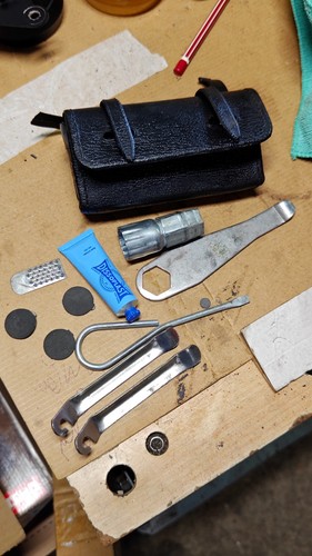 Ancienne sacoche trousse - sacoche, à