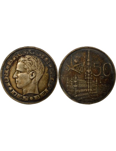 Belgique baudouin 50 - -, francs