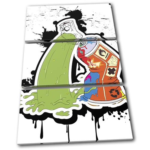 Spray paint can vomit street - paint,