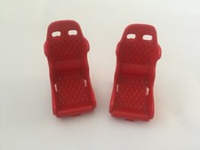 Lot x2 sièges baquet pièce détachée miniature Ferrari f40 1/18 1/18e burago