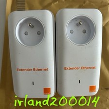 Deux CPL Orange Extender Ethernet 500Mbp/s+ 2 Câbles .,.