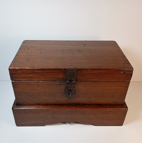 Coffre bois ancien - coffre,