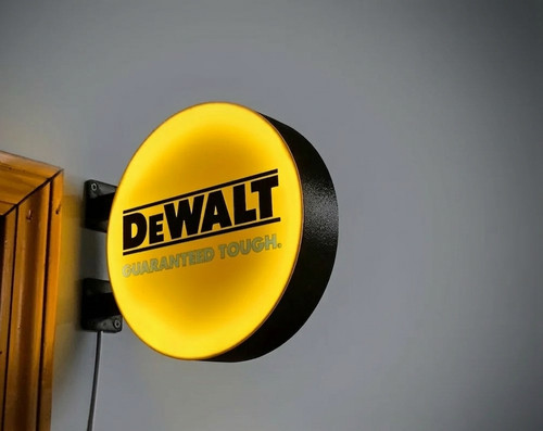 Enseigne lumineuse dewalt - enseigne,