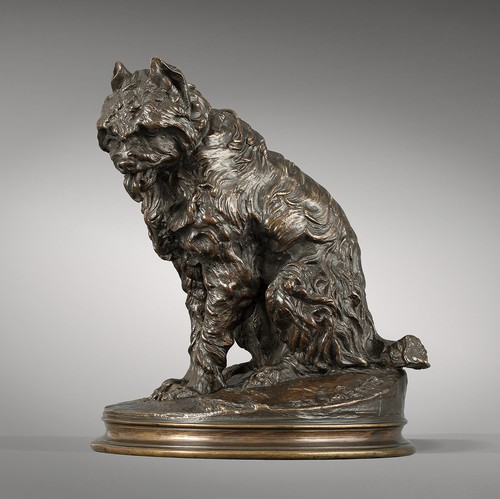 Chien assis griffon - «,