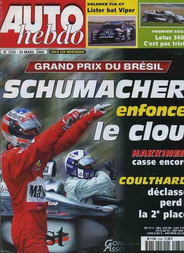 Auto hebdo 1232 03 2000 - hebdo, n°1232