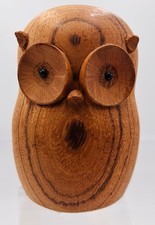 Vintage Laurids Lonborg Holzfigur Wood Sculpture Owl - Danish Design Denmark