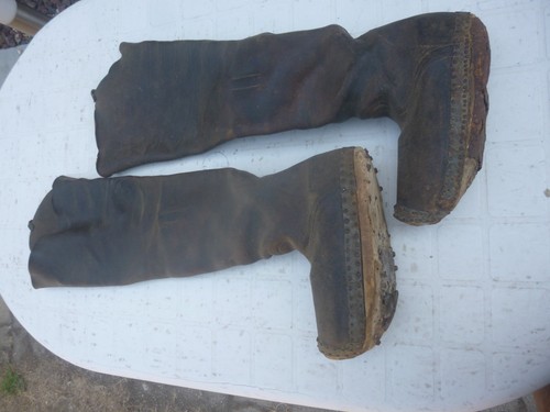 Cuissardes anciennes cuir - anciennes,