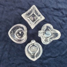4 crystal ashtrays, Daum, card games