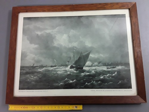 Ancien cadre marine voilier - ancien,