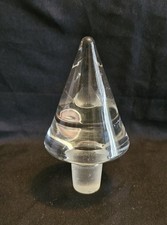 Beau Bouchon De Carafe En Cristal Forme Toupie 