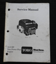 Toro Power Plus Roue Cheval 12.5 HP Gazon Tondeuse Tracteur Moteur Repair Manuel