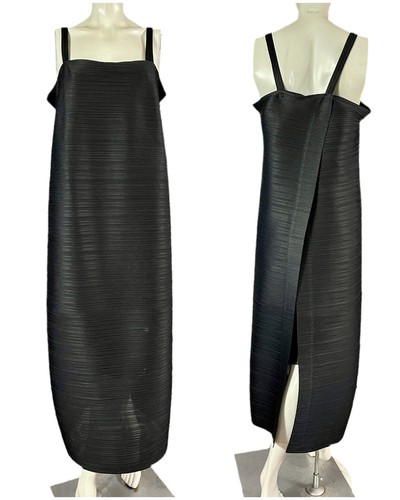 Robe tablier longue plissée - robe,