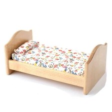 Maison de Poupées Petit Chêne Clair Simple Lit Enfant Maternelle Chambre Meubles